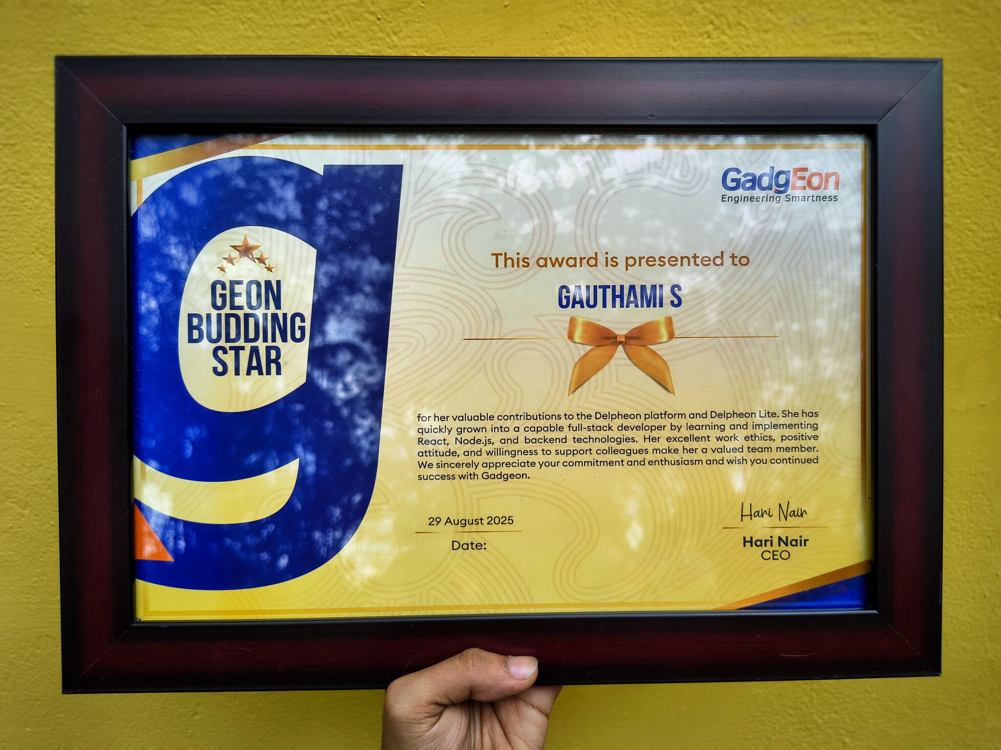 Geon Budding Star 2025